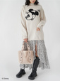 SNIDEL/Mickey&Minnie/ バリエーションオーバーニット ￥17,200