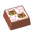 【ゴディバ×あつまれ どうぶつの森】まめきち＆つぶきち【ミルク ピーチ チョコレート】