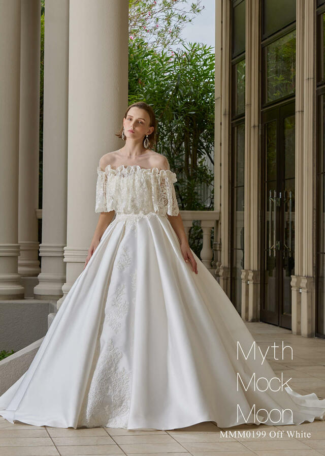 クラウディア「Myth Mock Moon（ミスモックムーン）」新作ウェディングドレス　MMM0199_Off White