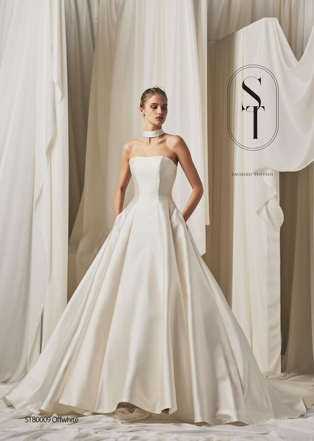 クラウディア|「ST(サチコツツイ)」新作ウェディングドレス|STB0009_Offwhite