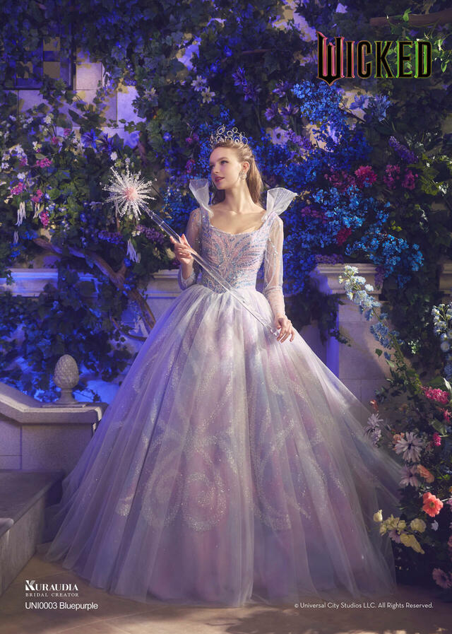 【クラウディア】『ウィキッド』新作ウェディングドレス「WICKED|KURAUDIA」 UNI0003_Bluepurple