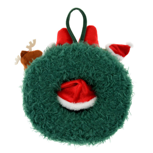 ミッキー、チップ＆デール リース ぬいぐるみ風 DISNEY CHRISTMAS 4,600円