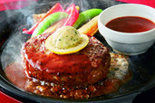 ビーフ100%肉汁ハンバーグステーキ