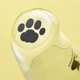 ねこ足グラス（直径 約7.5cm×高さ約11cm　容量300ml）