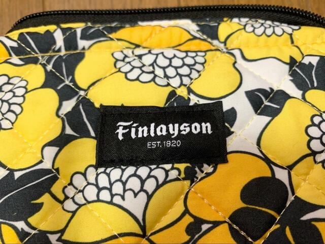 【リンネル×フィンレイソン 付録ポーチ】フィンレイソンのおしゃれなロゴ付き