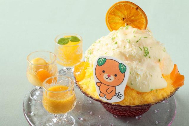 愛媛県“みきゃん”のご褒美かき氷