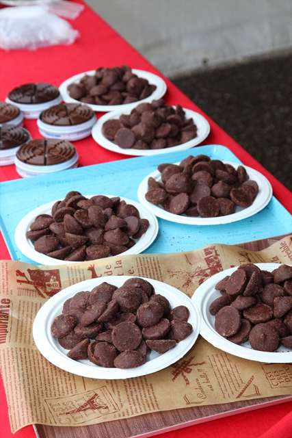 昨年開催「チョコラン」に並んだチョコ山