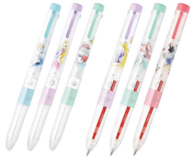 サラサセレクト ディズニープリンセス 3色ホルダー