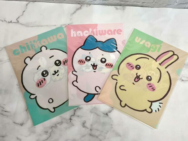 【100円ちいかわ雑貨】ちいかわ A4クリアファイル4／各税込110円