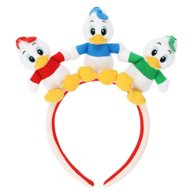 カチューシャ 2,400円｜東京ディズニーリゾート ヒューイ・デューイ・ルーイのアメリカンダイナー風グッズ｜販売店舗：東京ディズニーランド「ギャグファクトリー/ファイブ・アンド・ダイム」、東京ディズニーシー「スチームボート・ミッキーズ」｜発売日：2024年12月26日（木）