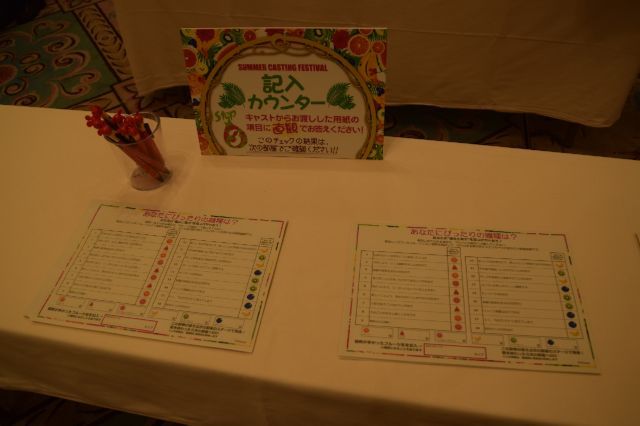 チェックシートは会場で記入できる