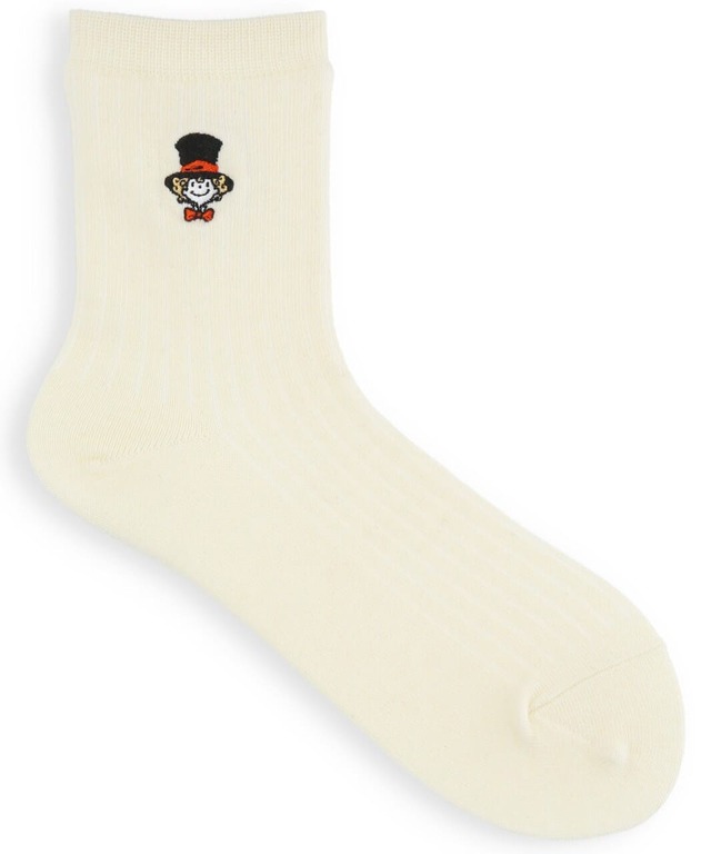 【えんとつ町のプペル×タビオ】「【レディース】プペルコラボ ルビッチ刺繍クルー」1320円