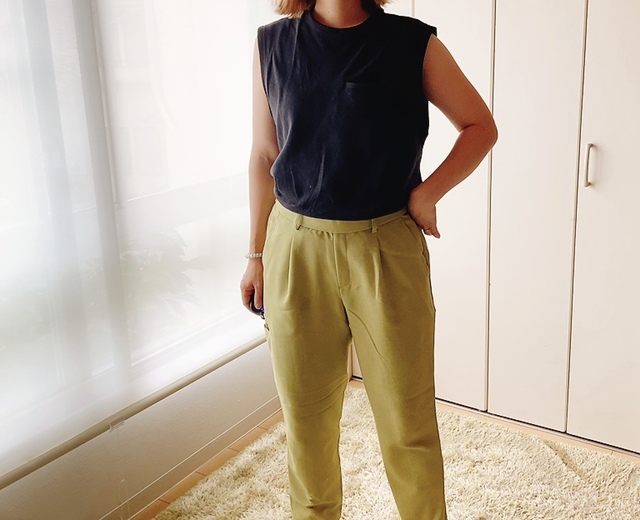 【ワークマン レディースシーンレスシームレスパンツエア】UVカット機能が嬉しい