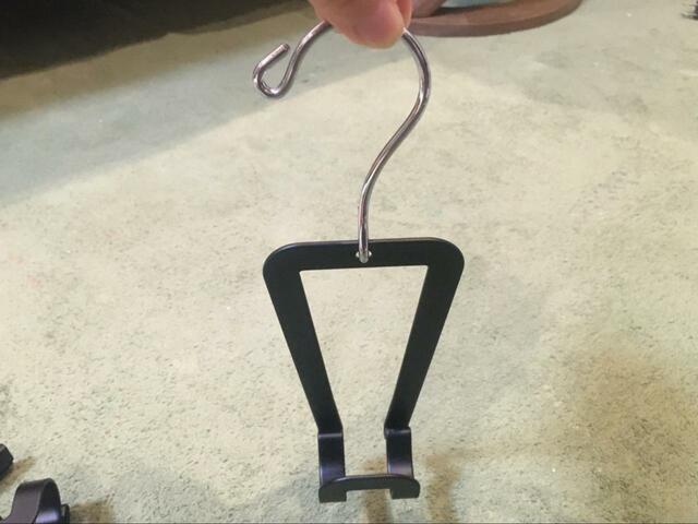 【山崎実業 ジョイントバッグハンガー チェーン】パイプに引っかけることもできる