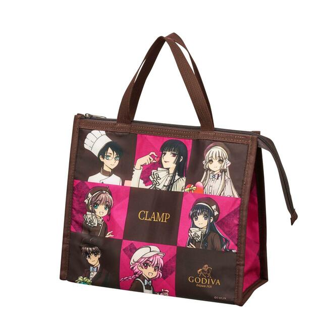 「ゴディバ×CLAMP カップアイスクリーム 保冷バッグセット」<価格:ゴディバショップ:2,700円(税込)/オンラインショップ:3,564円(送料込)>【【ゴディバ×CLAMP】「保冷バッグセット」や「タンブラーセット」も発売!「ゴディバ×CLAMP コレクション」先行予約スタート!】