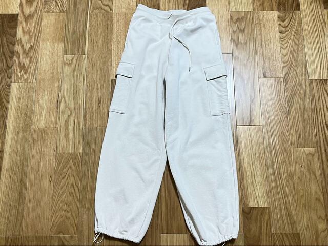 【UNIQLO スウェットカーゴパンツ】洗濯した後は多少シワがありますが、特に気にならない程度です