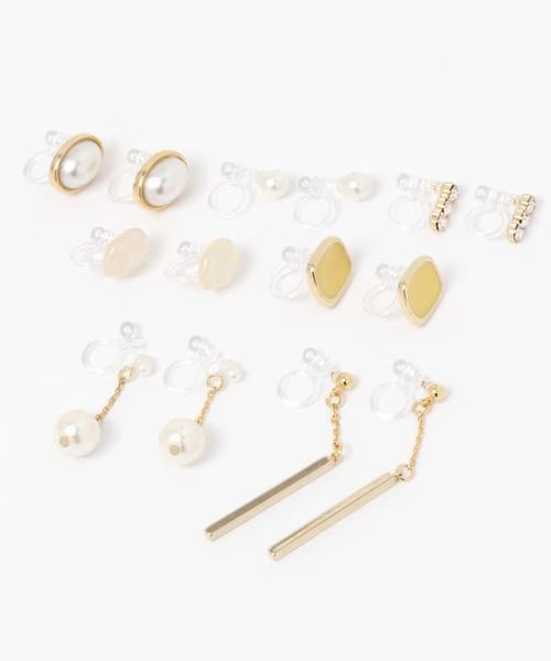 【グローバルワークのアクセサリー売上ランキング 3位】「7SETイヤリング」2,090円（税込）