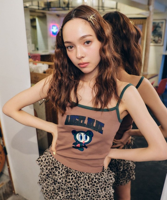 【ANGEL BLUE】配色キャミ ¥3,990 / サイズ S,M / カラー ベージュ