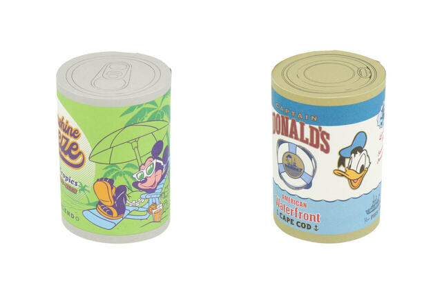 メモセット 600円｜ディズニーキャラクターがいっぱいのグロサリーストアをモチーフにしたグッズ｜販売店舗：東京ディズニーランド「ホームストア」、東京ディズニーシー「ヴィラ・ドナルド・ホームショップ」｜発売日：2024年10月10日（木）