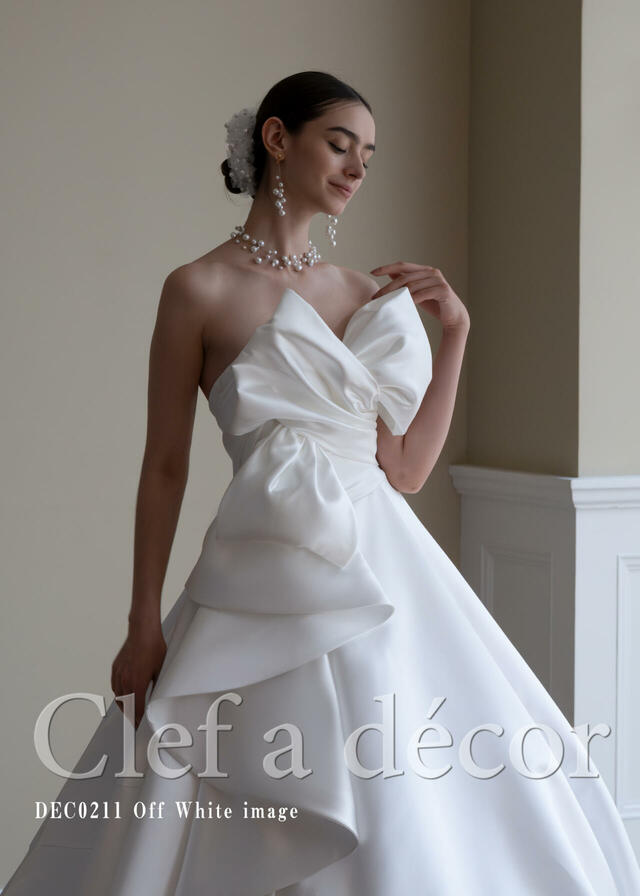 クラウディア|「Clef a decor-クレアデコール」新作ウェディングドレス|DEC0211_Offwhite