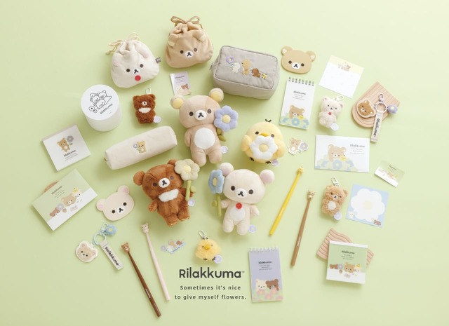 【リラックマ】「BASIC RILAKKUMA Flower」2025年4月下旬から全国の販売店やネットショップにて順次発売開始！