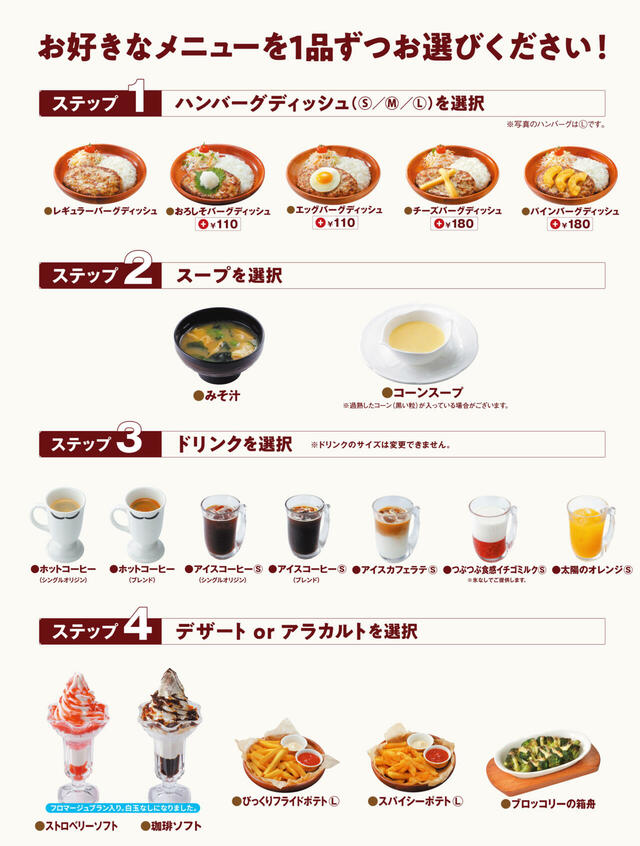 「ドンキー満喫セット」【びっくりドンキー「2024年人気メニューTOP10」発表！人気メニューも楽しめる「ドンキー満喫セット」期間限定登場！】