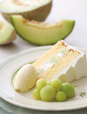メロンのショートケーキ