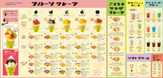 フタバフルーツパーラー 豊洲 メニュー