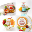 「左上：みんなだいすきふわとろフレンチトースト/右上：とかげのチョコミントパフェ/左下：ねこのプリンアラモード/右下：すみっコぐらし みんなでおてつだいホットケーキ」＜価格：1,540円（税込）/1,540円（税込）/1,320円（税込）/1,540円（税込）＞【「丸福珈琲店」と「すみっコぐらし」がコラボ！レトロ可愛いメニューがいっぱい♪「喫茶すみっコ」開催決定！】