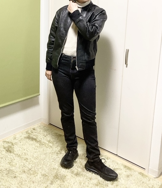 【ワークマン マンダムフライギアドライランチャー】細身のデニムやレザージャケットと組み合わせればクールな雰囲気に