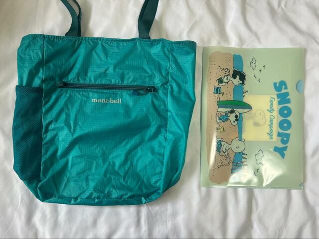 【mont-bell　ポケッタブルライトトートS】サイズは高さ37×幅28×奥行き14cm。A4サイズ対応です