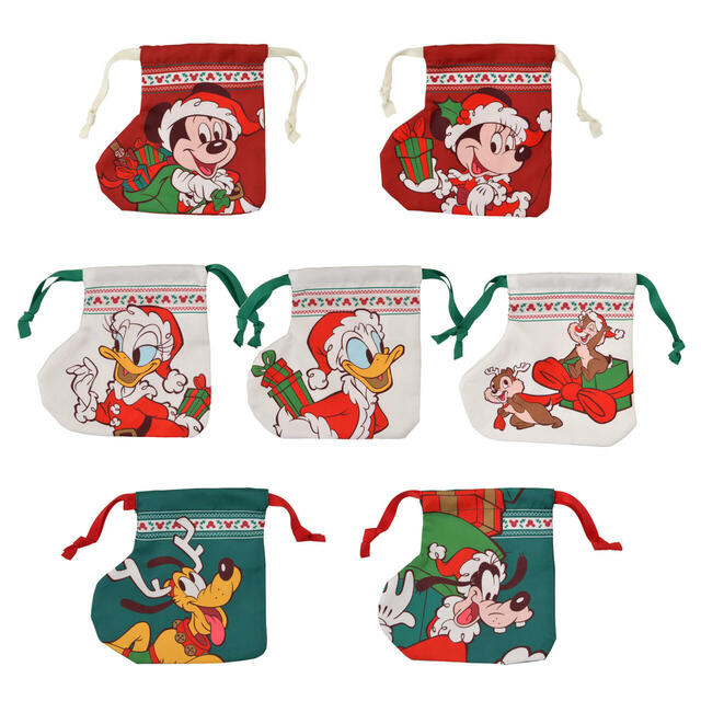ミッキー＆フレンズ シークレット巾着 クリスマスブーツ DISNEY CHRISTMAS 700円
