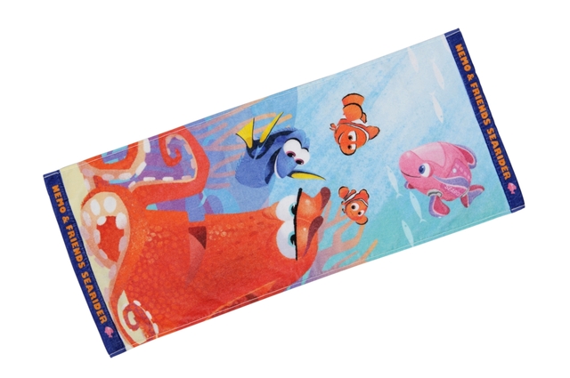 フェイスタオル 1,400円｜縦約80×横約34cm｜2017年4月24日（月）発売｜エンポーリオ｜東京ディズニーシー「ニモ&フレンズ・シーライダー」