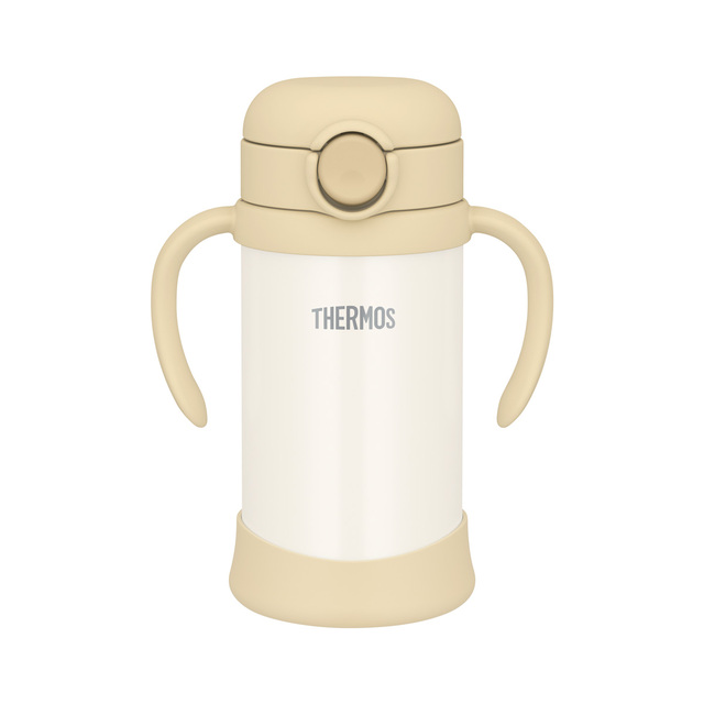 まほうびんのベビーストローマグ／FJT-350 サンドベージュ