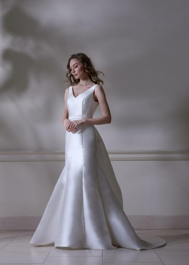 「DAVID K NEW YORK（デヴィッド ケイ ニューヨーク）」新作ウェディングドレス　NY-0121_Offwhite