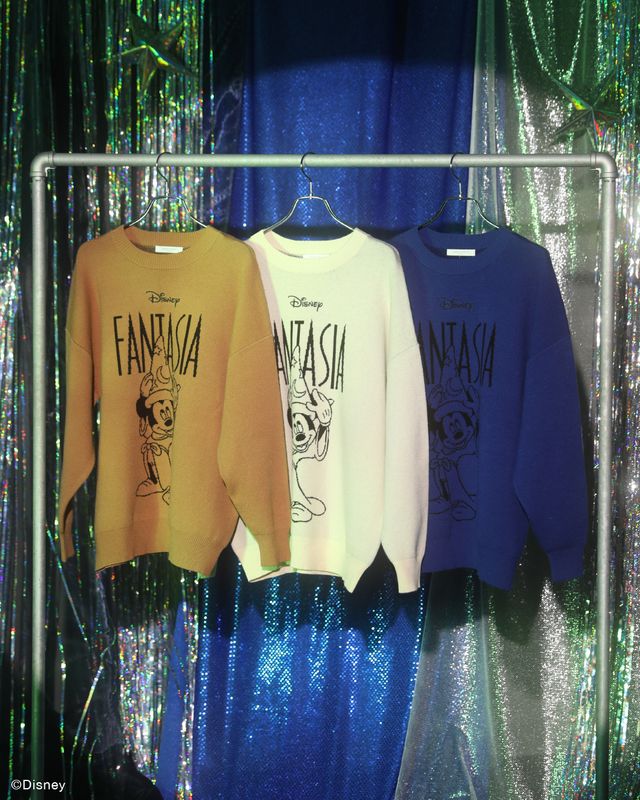 ジャガードニットプルオーバー ￥5,990｜Green Parks ディズニーコレクション『ファンタジア』