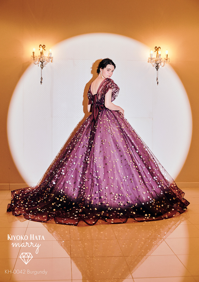 KIYOKO HATA（キヨコハタ）×marry（マリー）新作ウェディングドレス　KH-0042_Burgundy