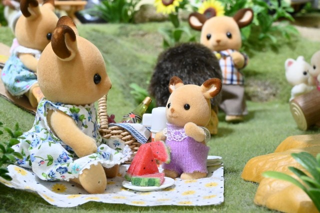【シルバニアファミリー展40th】ピクニックを楽しむしかのあかちゃん