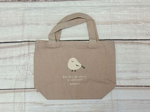 ミニトートバッグ　シマエナガ／税込110円