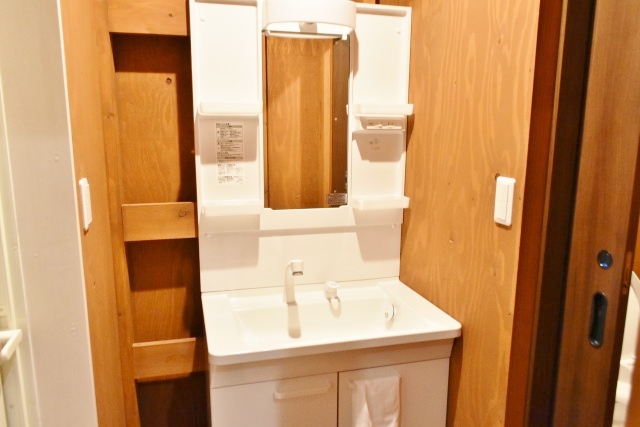 洗面台も脱衣所部分に設置