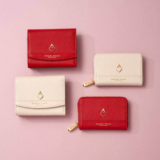 キーケース¥17,600、折財布¥23,100【Samantha Thavasa Petit Choice「バレンタインコレクション」】