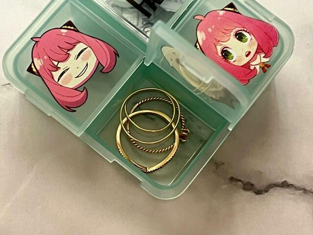 アクセサリーー入れとしても◎。リングを入れてみました