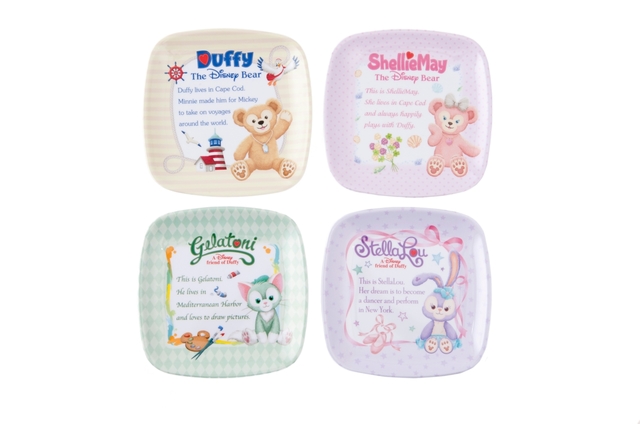 プレートセット ¥2,400 ※縦約16.5 × 横約16.5cm 4枚セット