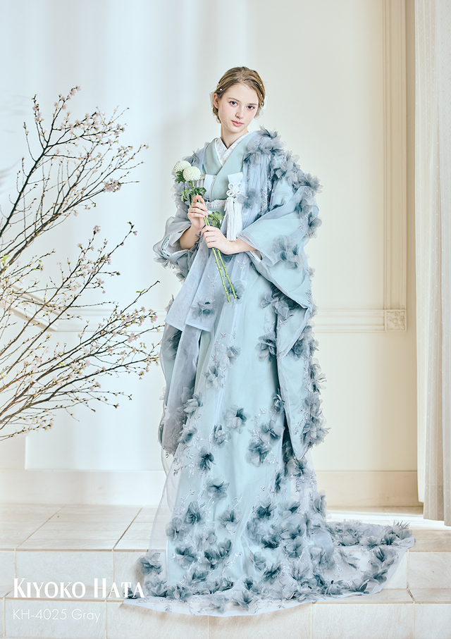 【クラウディア】KIYOKO HATA（キヨコハタ）新作ウェディングドレス｜KH-4025_Gray