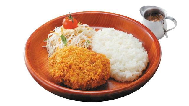 「メンチカツディッシュ」＜950円＞【びっくりドンキーに「ハンバーグ屋のメンチカツ」が今年も登場】