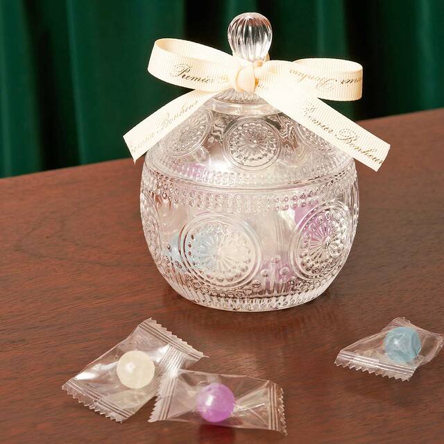 「オリジナル クリスタルキャニスター」＜税込¥715＞【カルディのクリスマスアイテム】