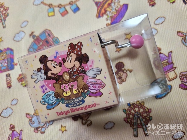 東京ディズニーランド37周年グッズ　オルゴール1500円