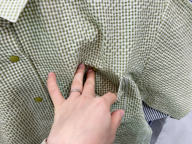 【ワークマン 撥水サッカー半袖シャツ】胸ポケットも