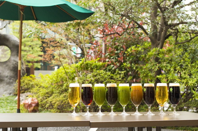 屋外のビアテラスもご用意