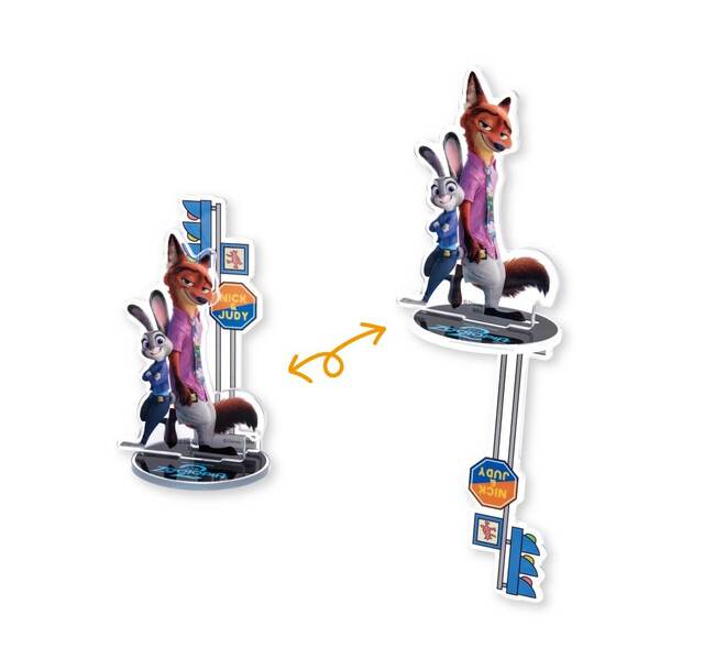 G賞：アクリルスタンドプロップス｜Happyくじ『ズートピア2』